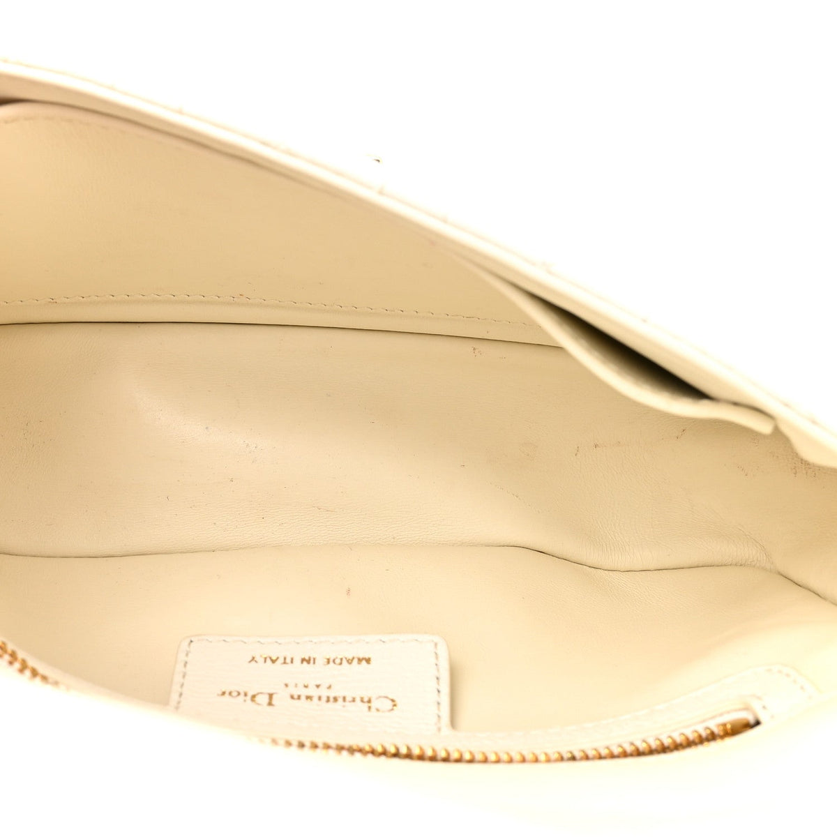Grained Calfskin Cannage Small Caro Bag White AT My store