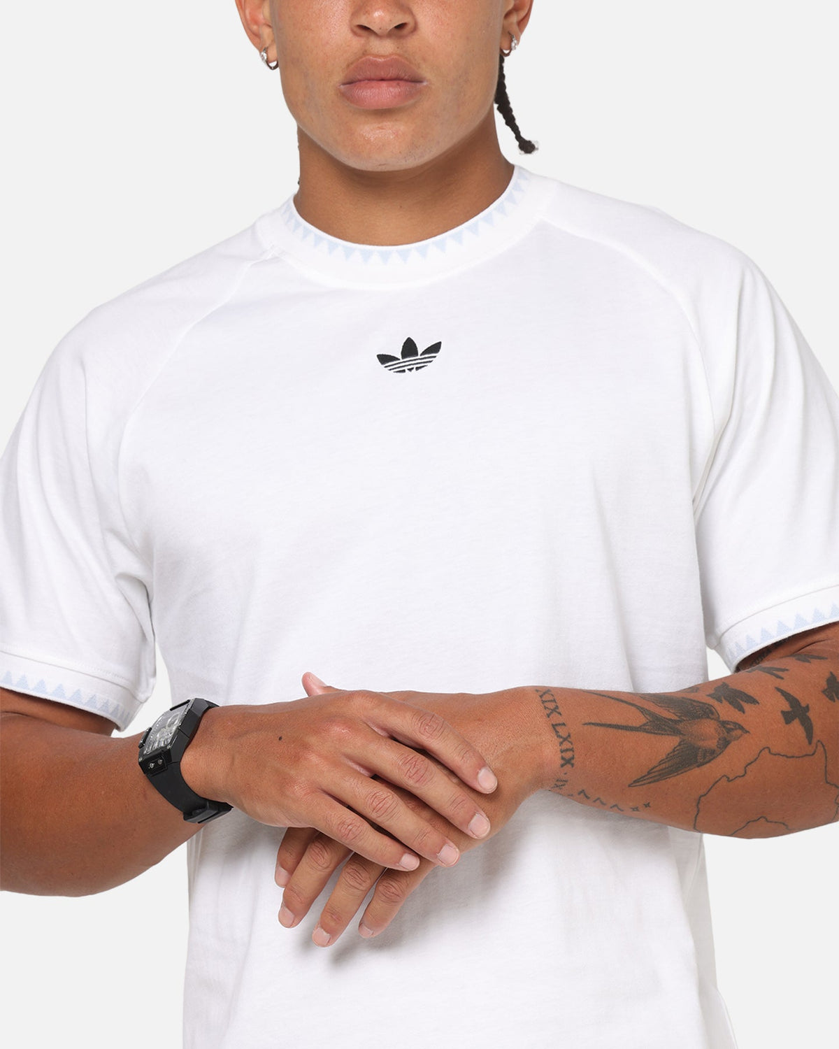 Best-Selling Adidas Chest Stripes Engineered T-Shirt White