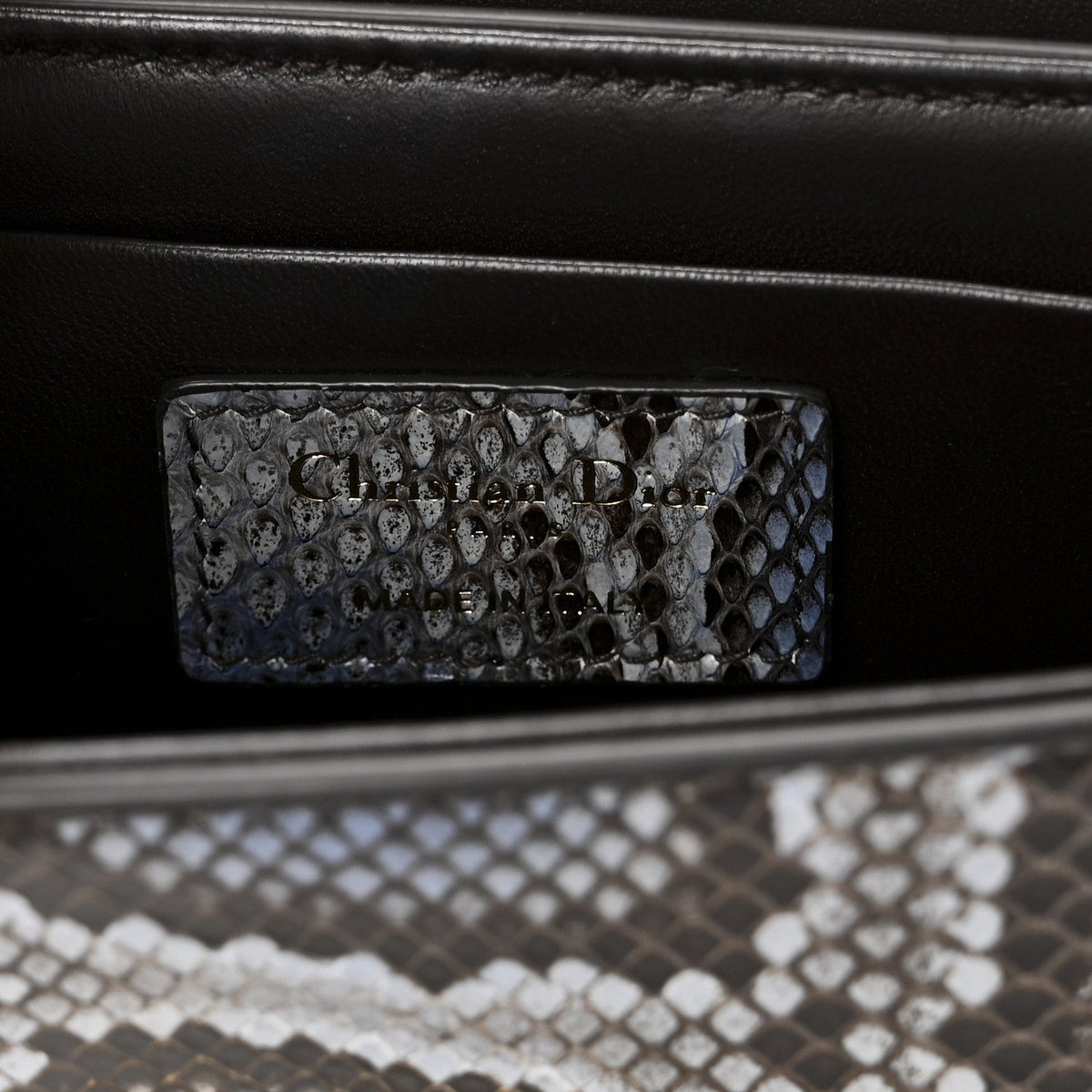 Snakeskin 30 Montaigne Box Bag Beige Multicolor AT My store