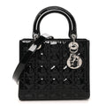 Patent Cannage Medium Lady Dior Black AT My store