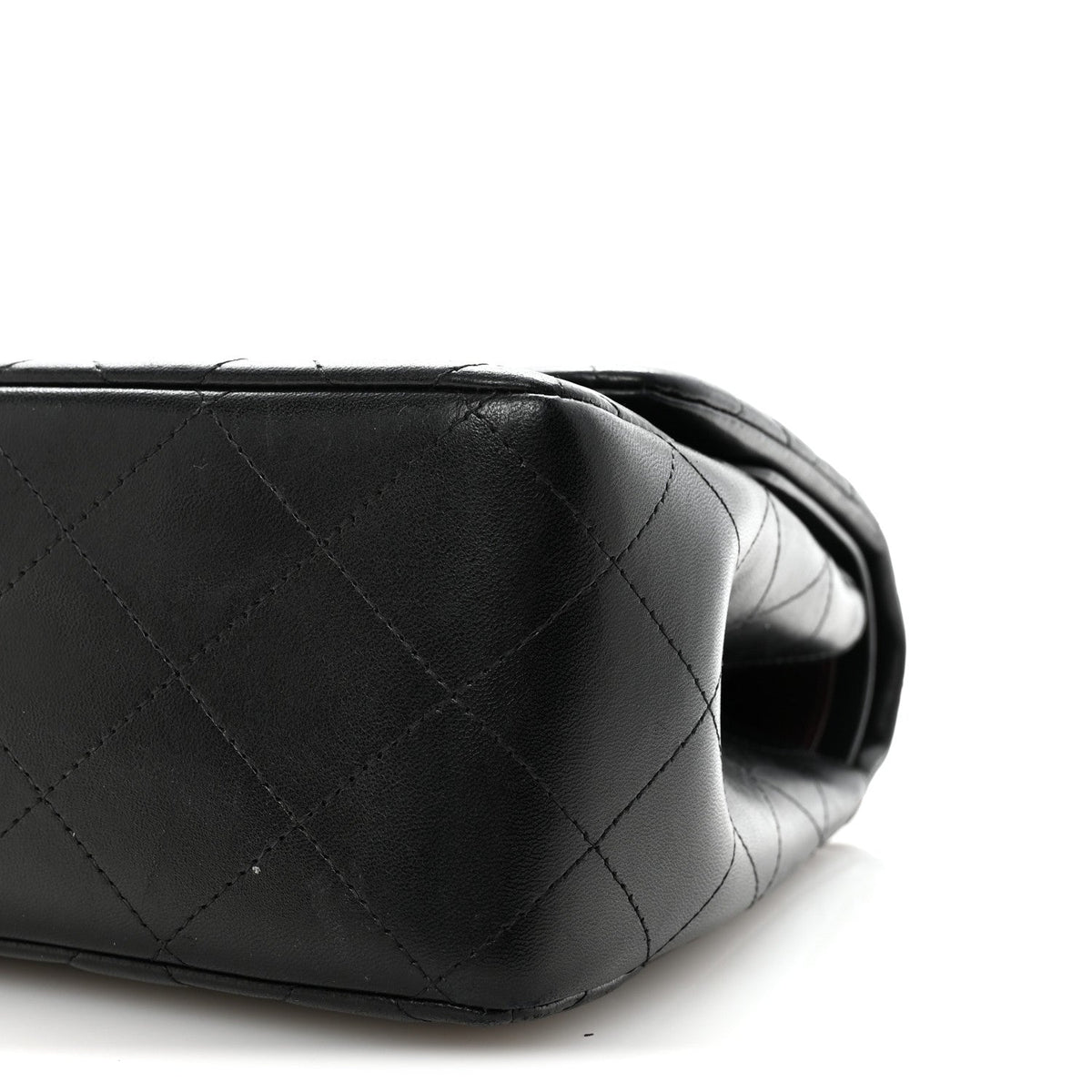 Lambskin Quilted Jumbo Double Flap Black At My store