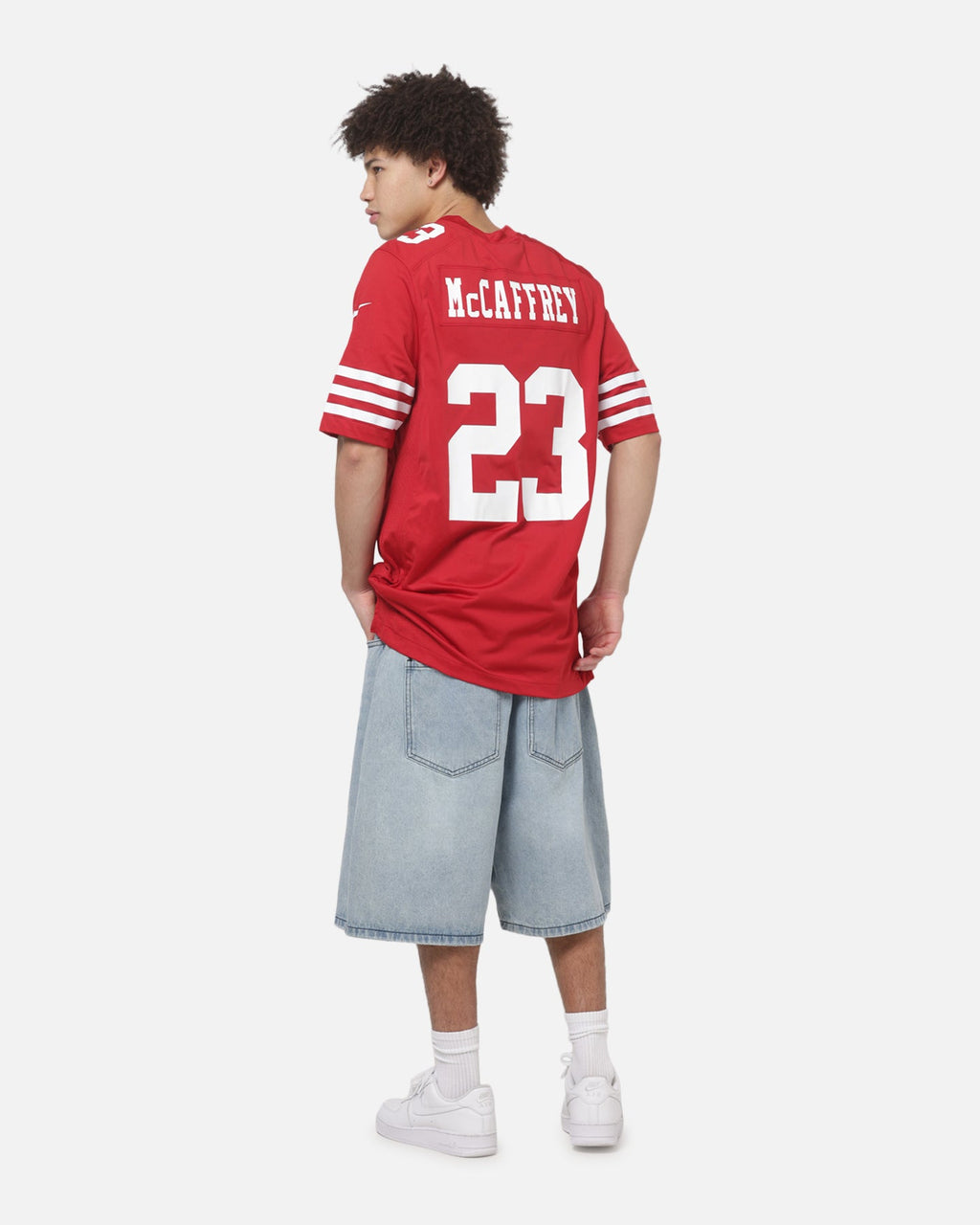 Top Seller Nike San Francisco 49ers Christian McCaffrey #23 Home Game NFL Jersey Gym Red