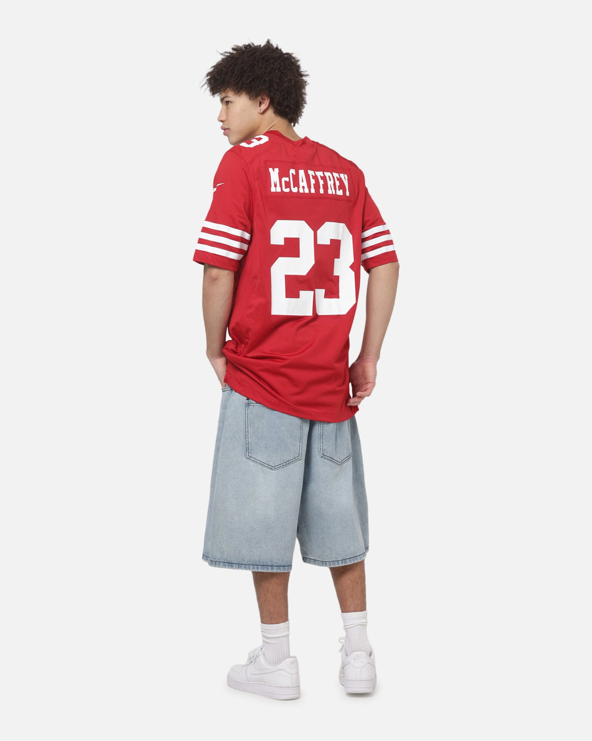 Top Seller Nike San Francisco 49ers Christian McCaffrey #23 Home Game NFL Jersey Gym Red