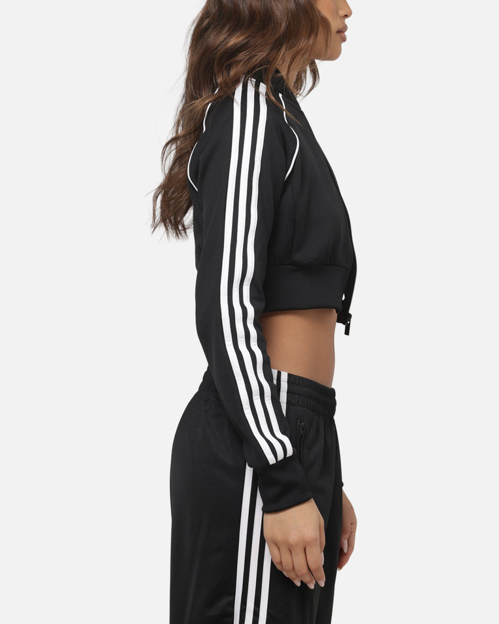 Best-Selling Adidas Women's SST Cropped Track Top Black/White
