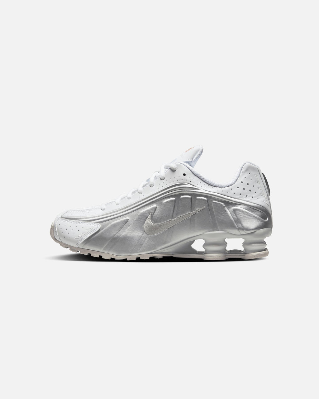 Top Seller Nike Shox R4 White/Metallic Silver