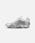Top Seller Nike Shox R4 White/Metallic Silver