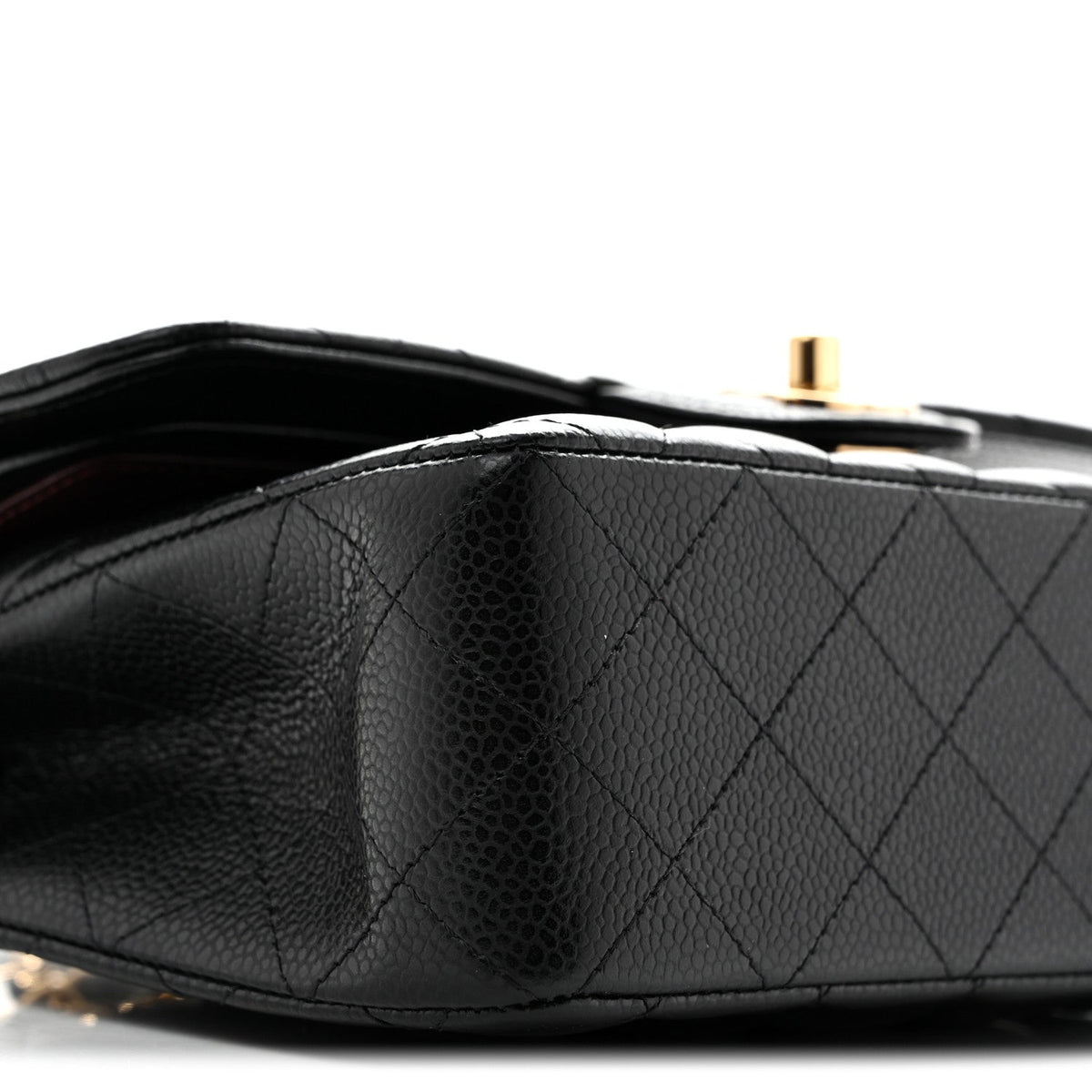 Caviar Quilted Small Double Flap Black At My store