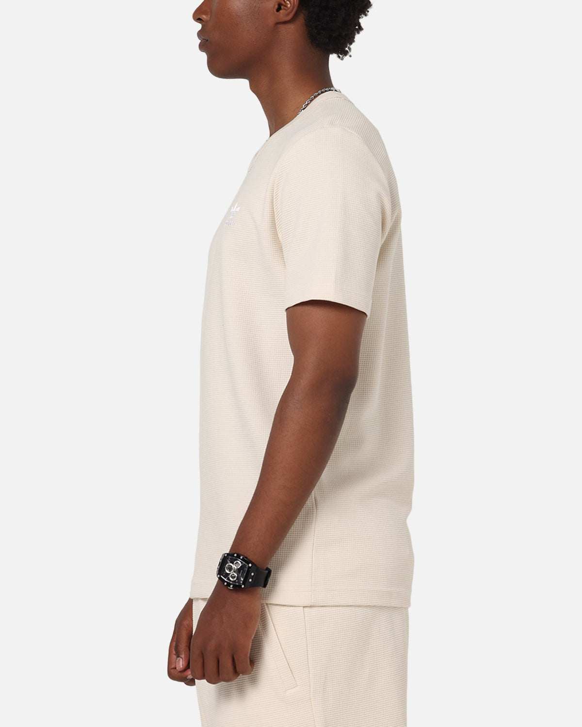Best-Selling Adidas Trefoil Essentials Waffle T-Shirt Wonder White