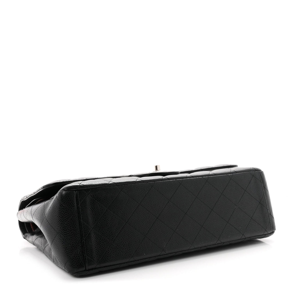Caviar Quilted Maxi Double Flap Black At My store