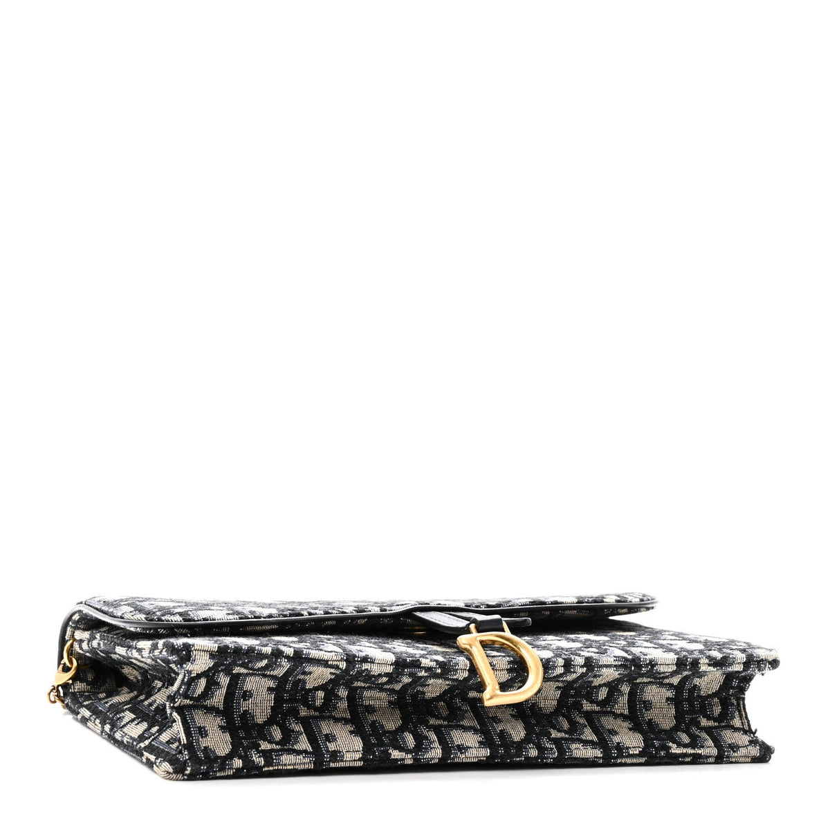 Oblique Saddle Chain Pouch Blue AT My store