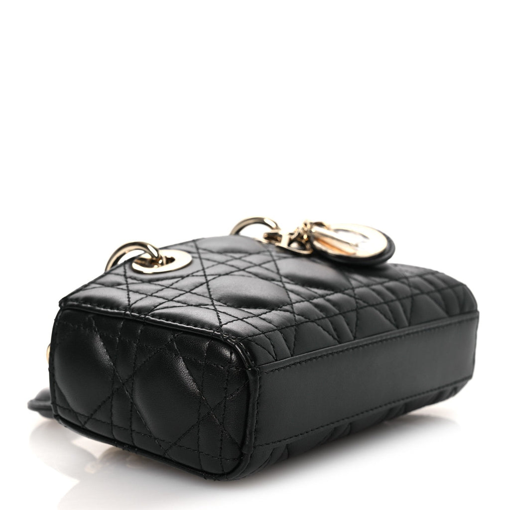 Lambskin Cannage Micro Lady D-Joy Black AT My store