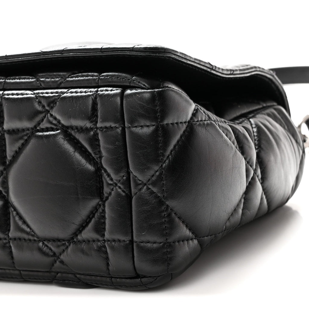 Calfskin Macrocannage Large Caro Bag Black AT My store
