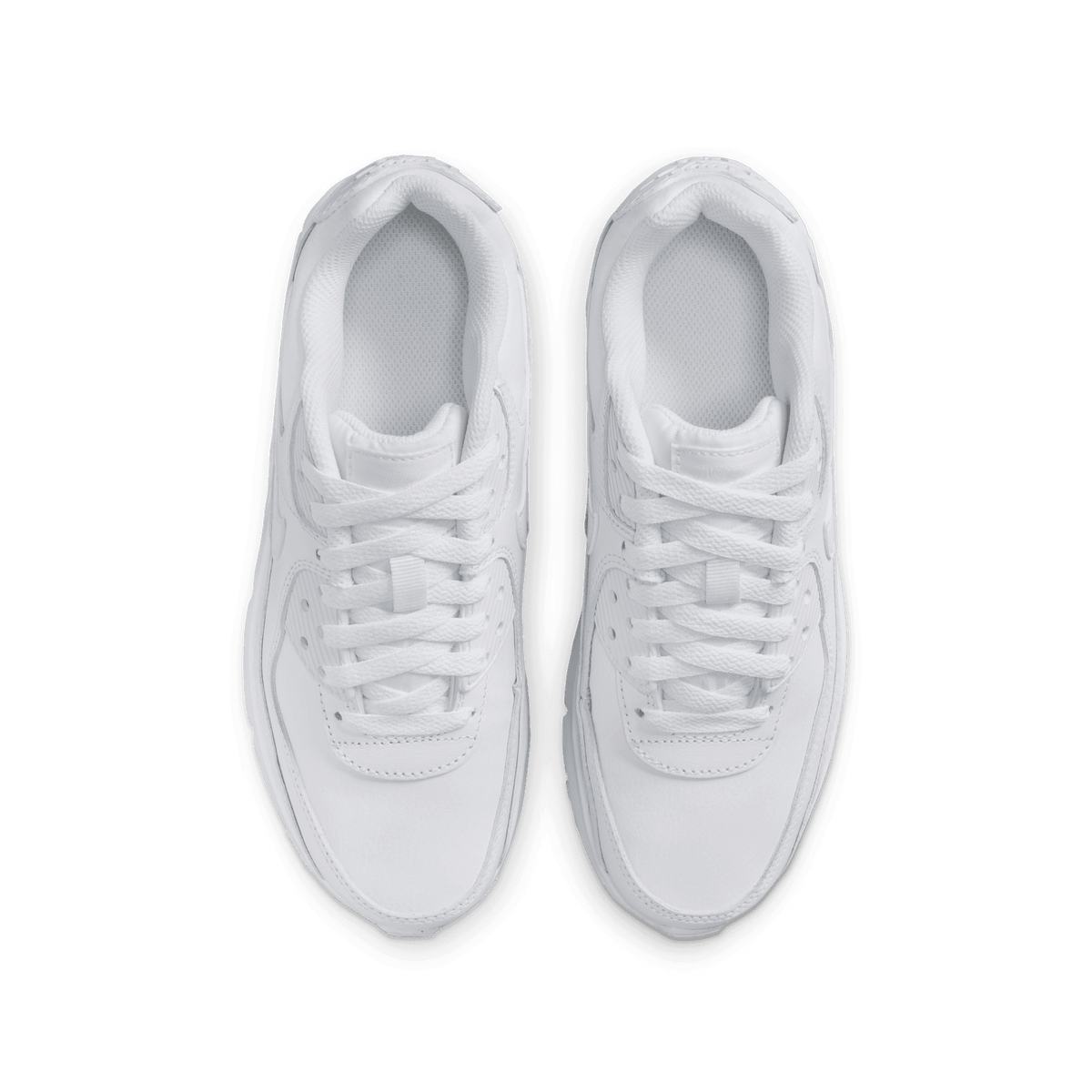 Big Kidsâ€?Nike Air Max 90 LTR "White Metallic Silver"