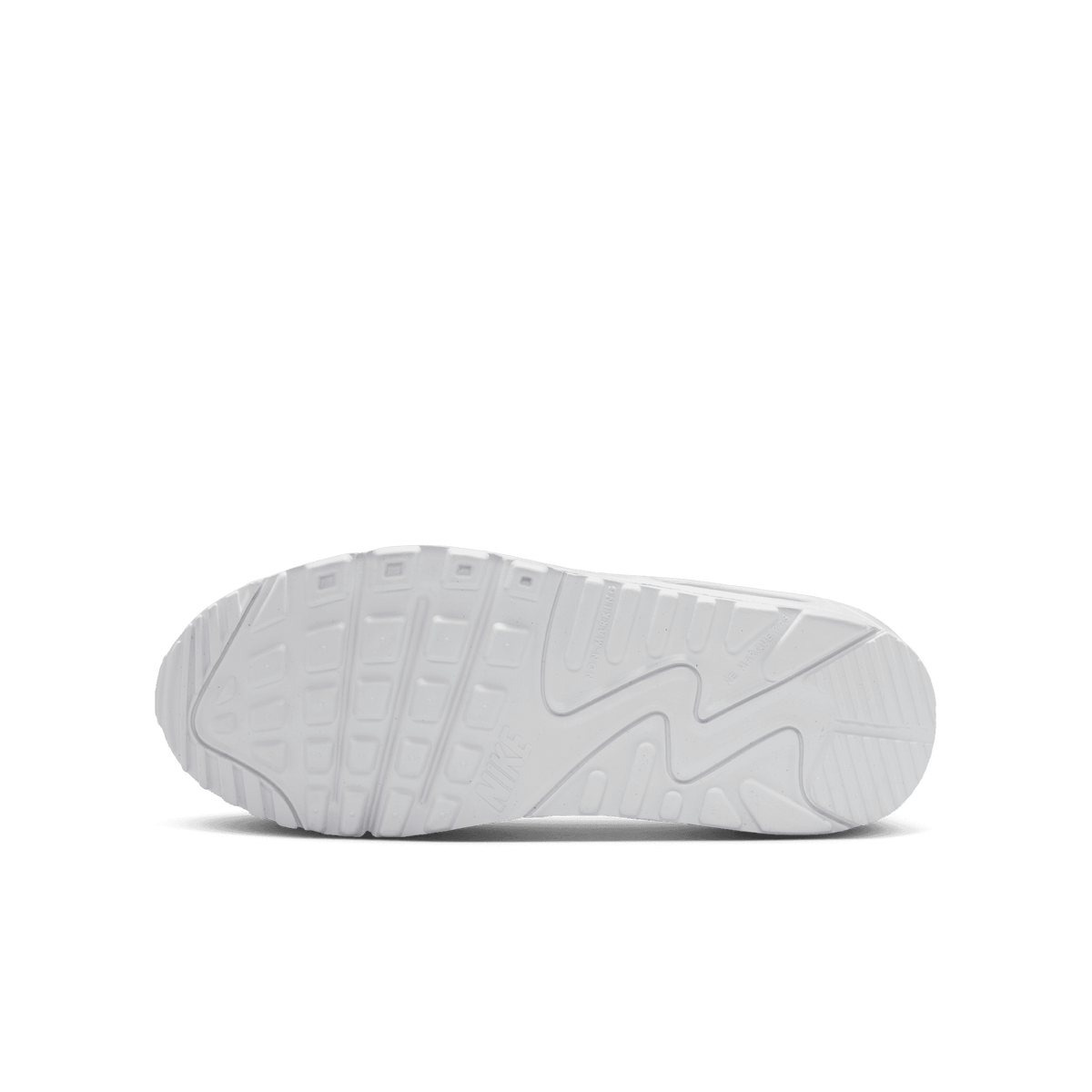 Big Kidsâ€?Nike Air Max 90 LTR "White Metallic Silver"