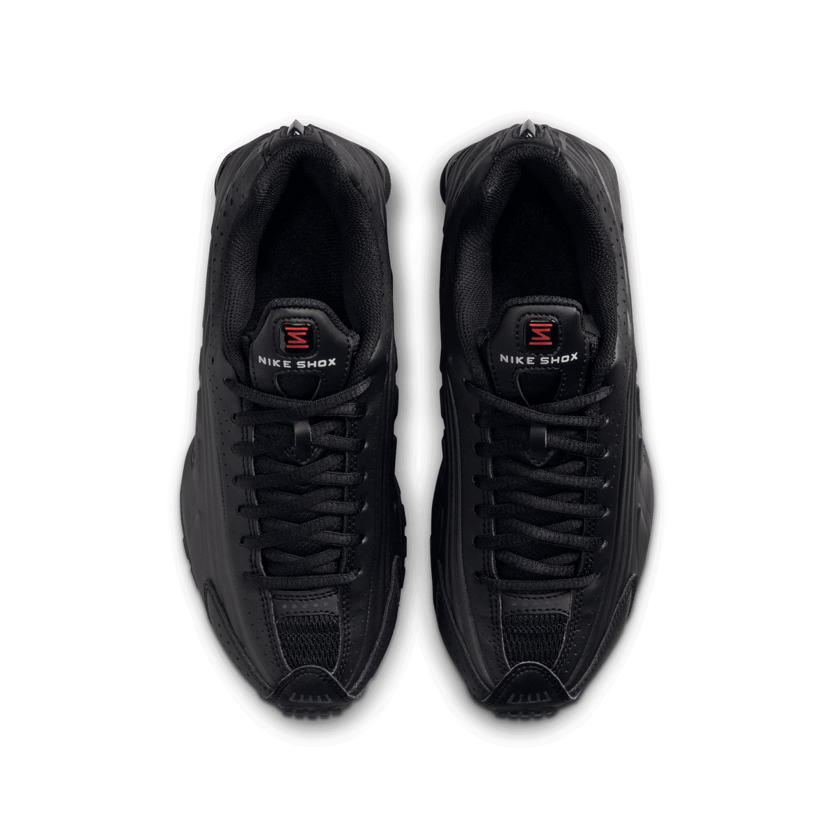 Big Kids' Nike Shox R4 "Triple Black"