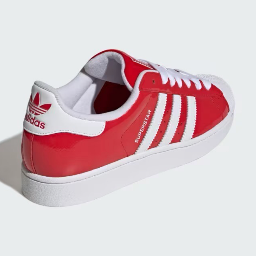 New Arrival ADIDAS ORIGINAL SUPERSTAR II PATENT LEATHER Men -RED/WHITE