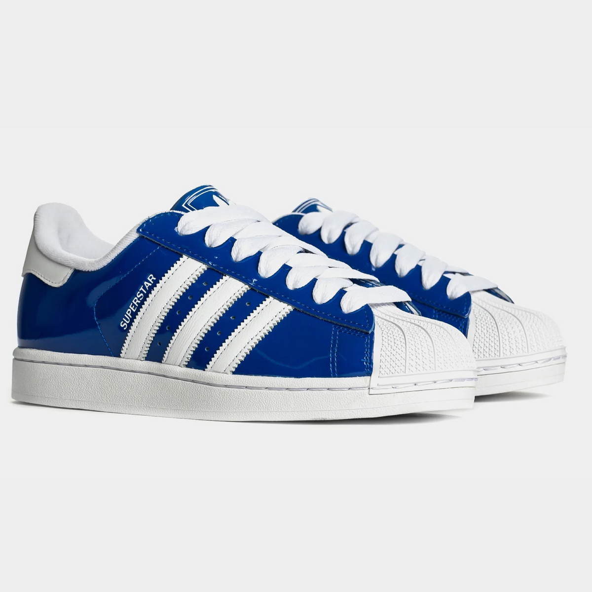 New Arrival ADIDAS ORIGINAL SUPERSTAR  II  PATENT LEATHER Men -ROYAL BLUE/WHITE