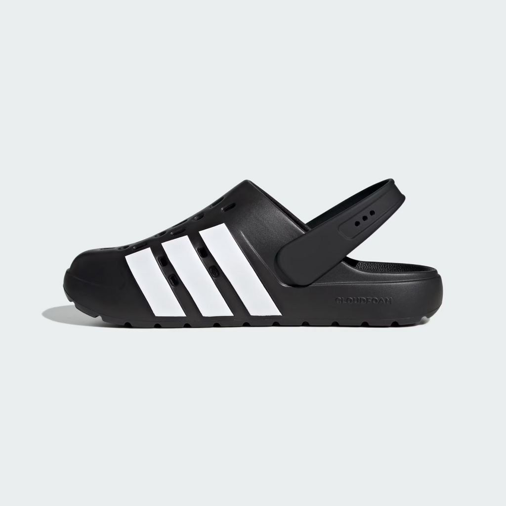 New Arrival Adidas Original ADILETTE CLOG  -Men -  BLACK WHI