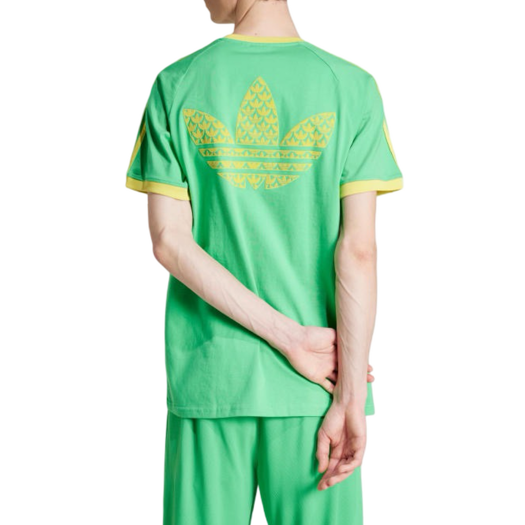 New Arrival Adidas Original  Q2 MONOGRAM CAL 3-STRIPES  TEE Men -ENERGY GREEN