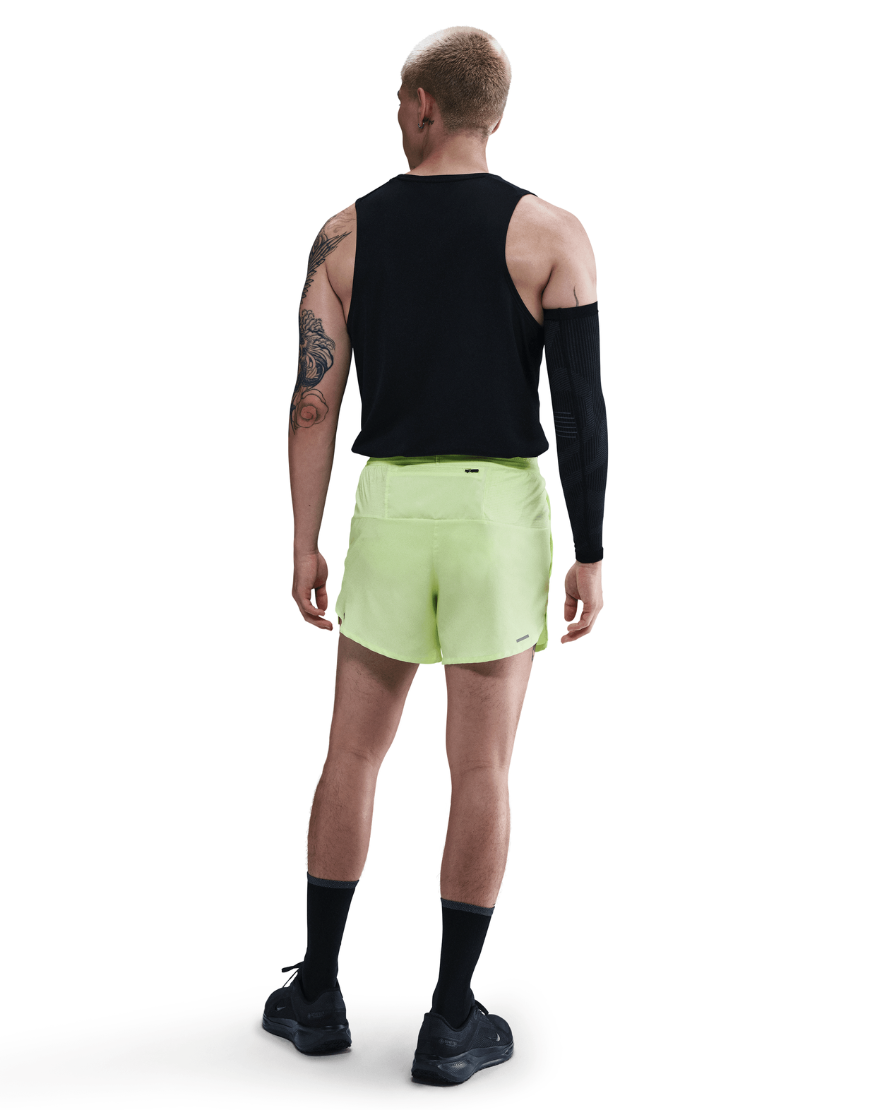 Top Seller Men's Dri-FIT Stride 5" Brief-Lined Running Shorts :Barely Volt | Reflective Silver