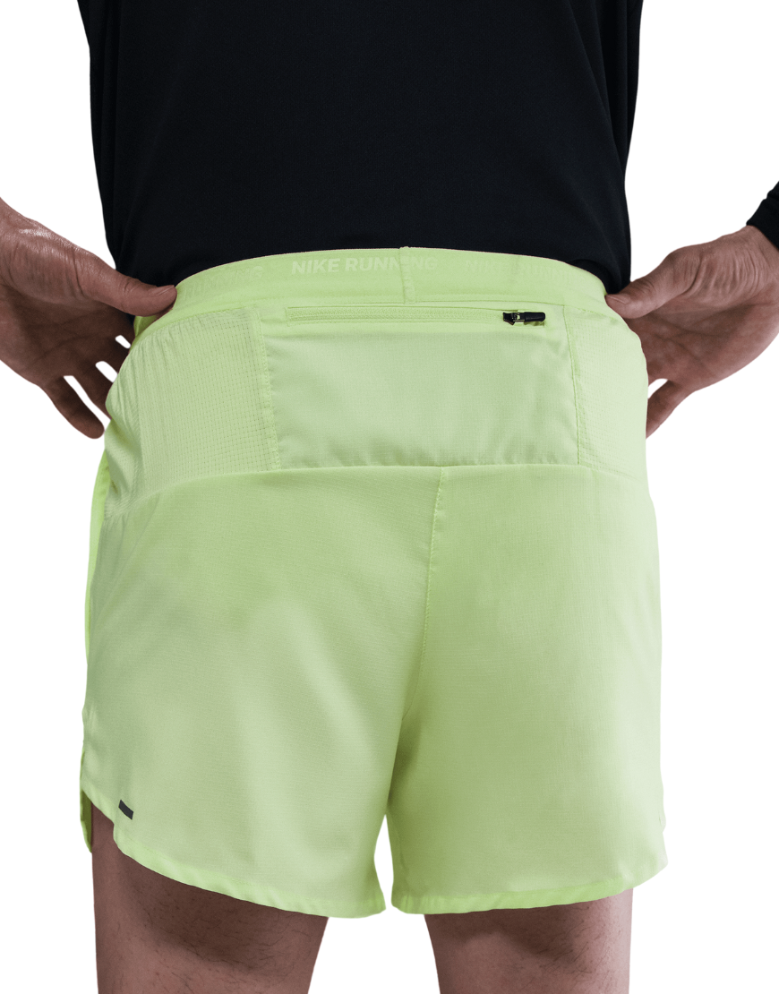 Top Seller Men's Dri-FIT Stride 5" Brief-Lined Running Shorts :Barely Volt | Reflective Silver