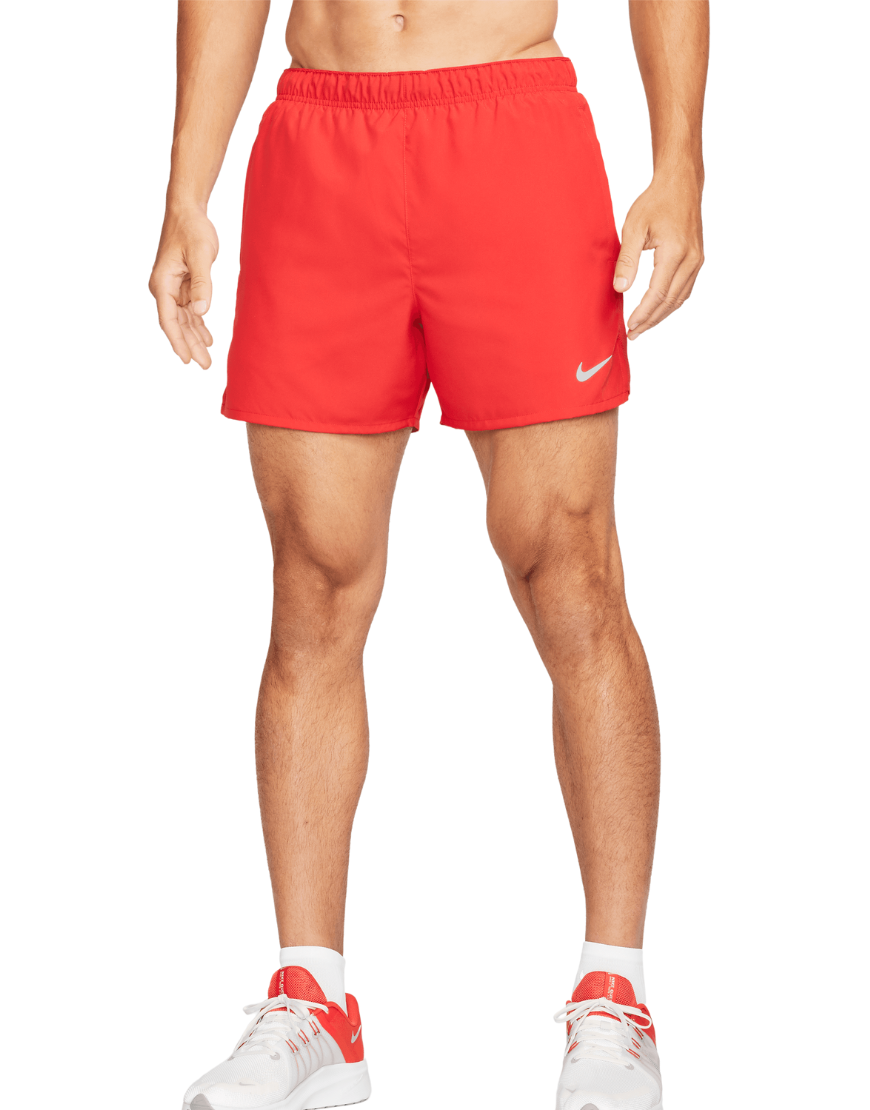 Top Seller Men's Dri-FIT Challenger 5" Brief-Lined Versatile Shorts :University Red | Reflective Silver