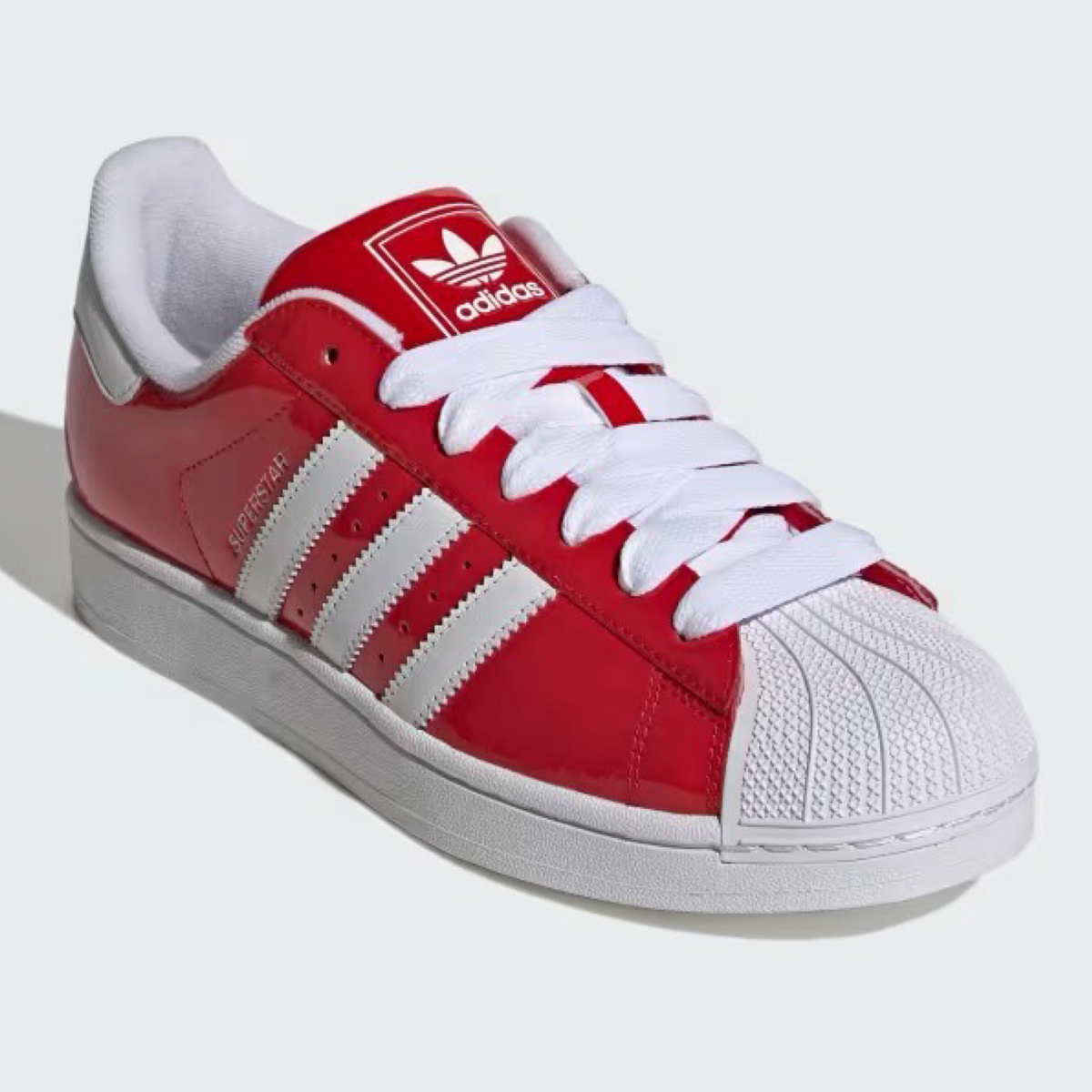 New Arrival ADIDAS ORIGINAL SUPERSTAR II PATENT LEATHER Men -RED/WHITE
