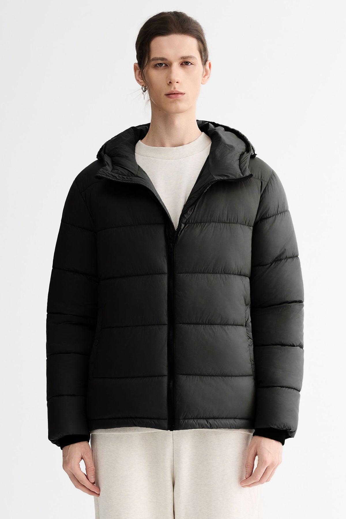 Hot-Sale Essential Hooded Puffer Jacket with Quilted Finish