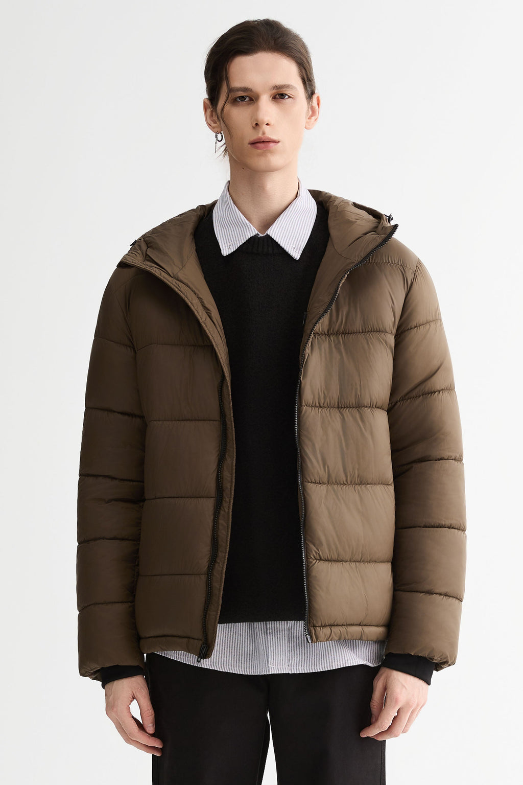 Hot-Sale Essential Hooded Puffer Jacket with Quilted Finish