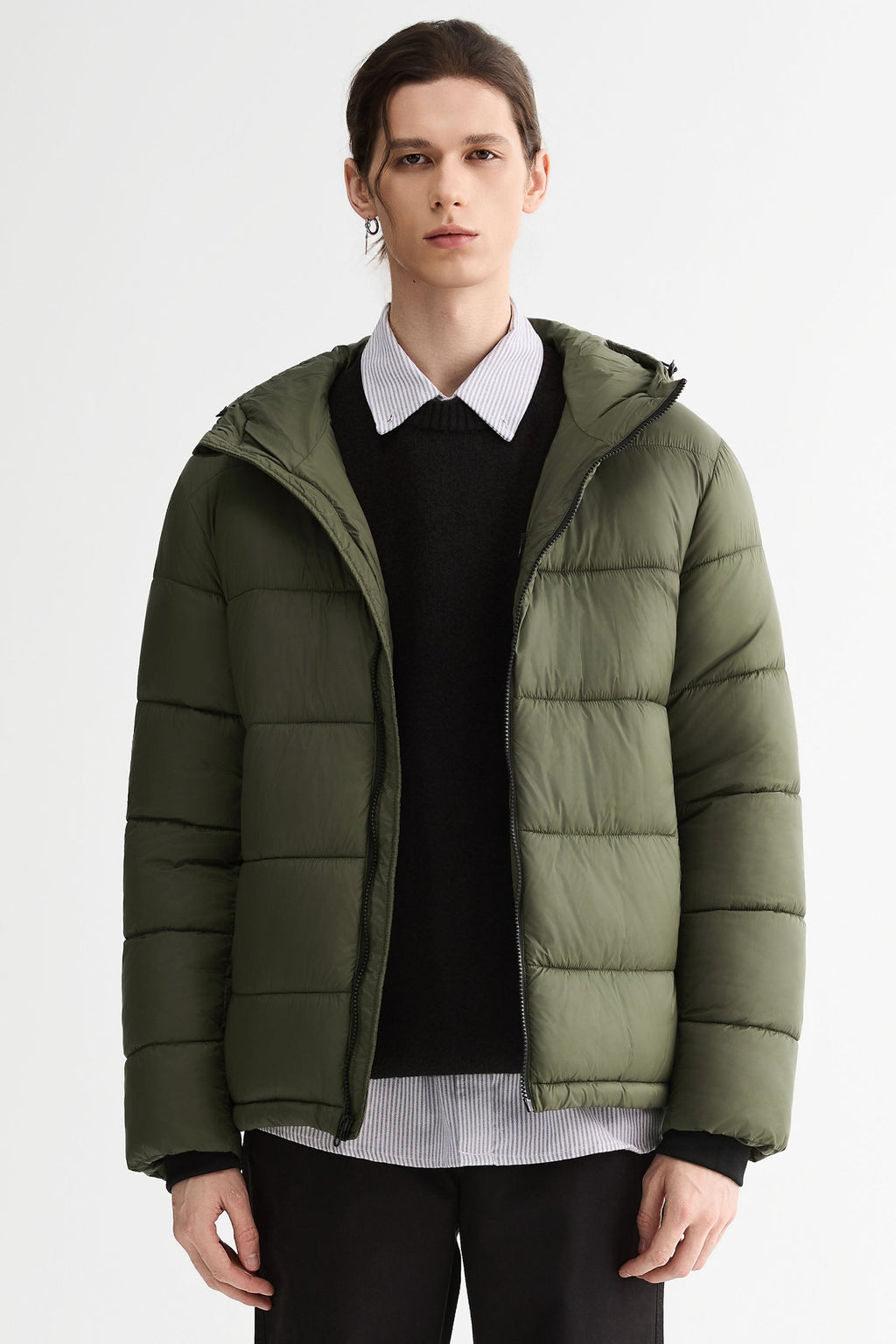 Hot-Sale Essential Hooded Puffer Jacket with Quilted Finish