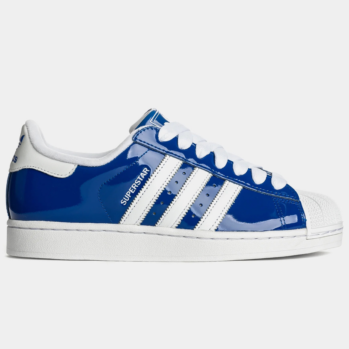 New Arrival ADIDAS ORIGINAL SUPERSTAR  II  PATENT LEATHER Men -ROYAL BLUE/WHITE