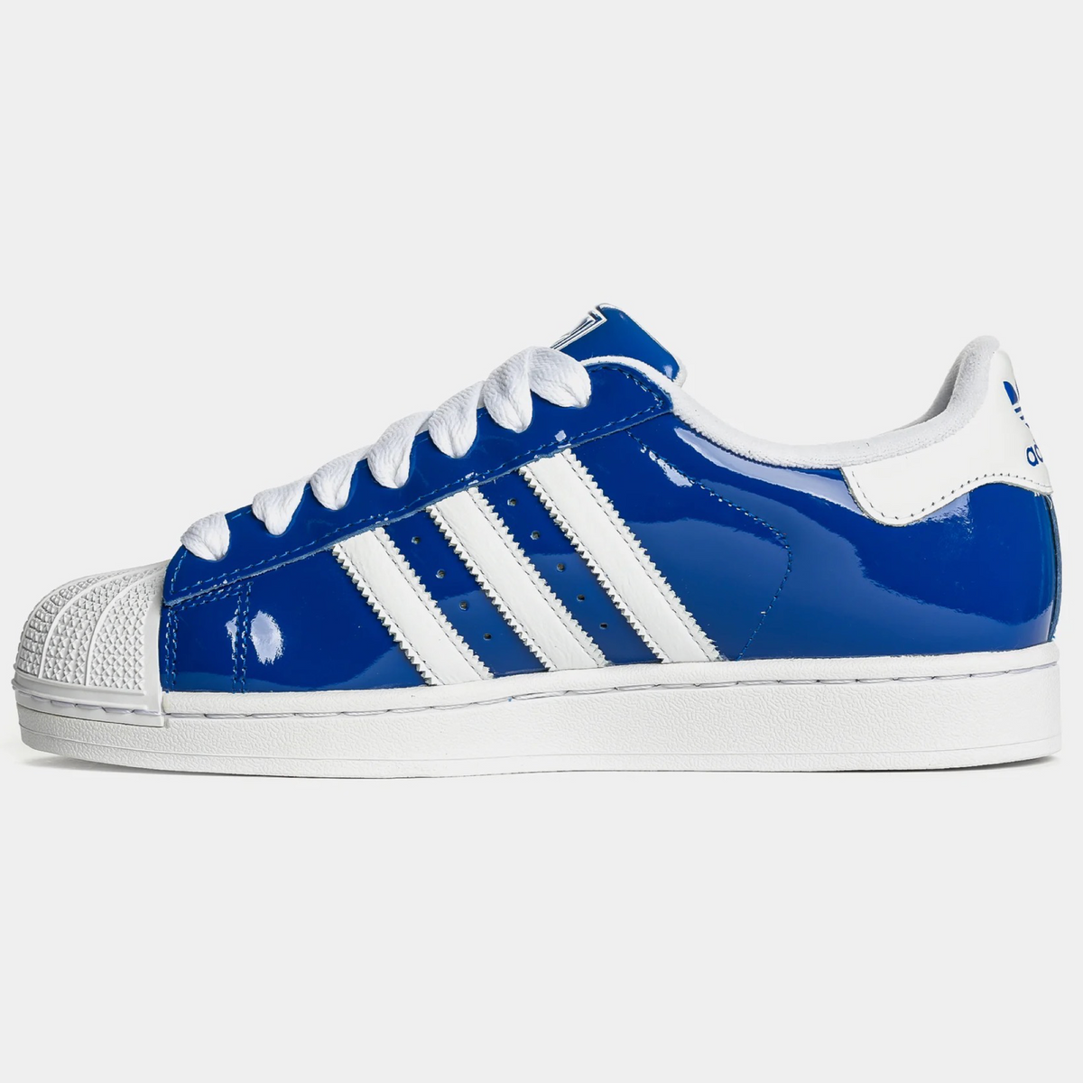 New Arrival ADIDAS ORIGINAL SUPERSTAR  II  PATENT LEATHER Men -ROYAL BLUE/WHITE