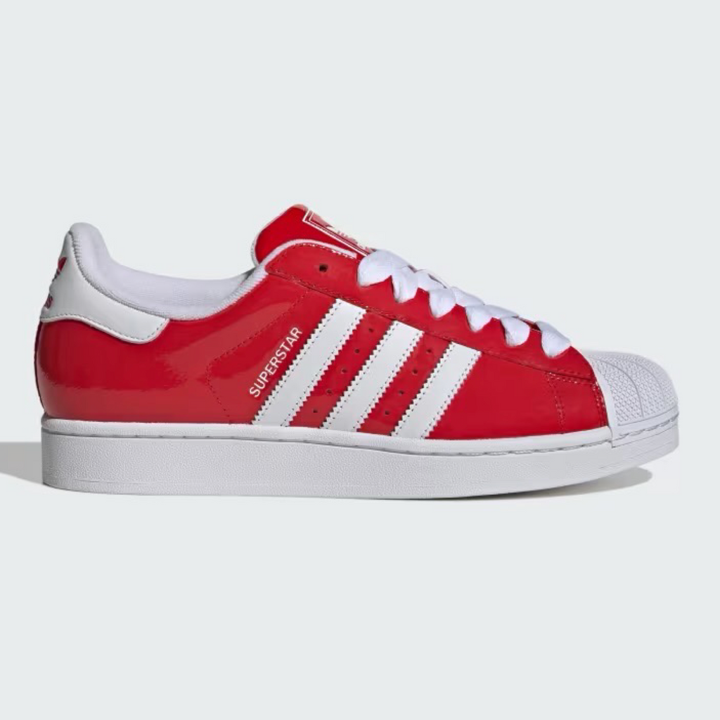 New Arrival ADIDAS ORIGINAL SUPERSTAR II PATENT LEATHER Men -RED/WHITE
