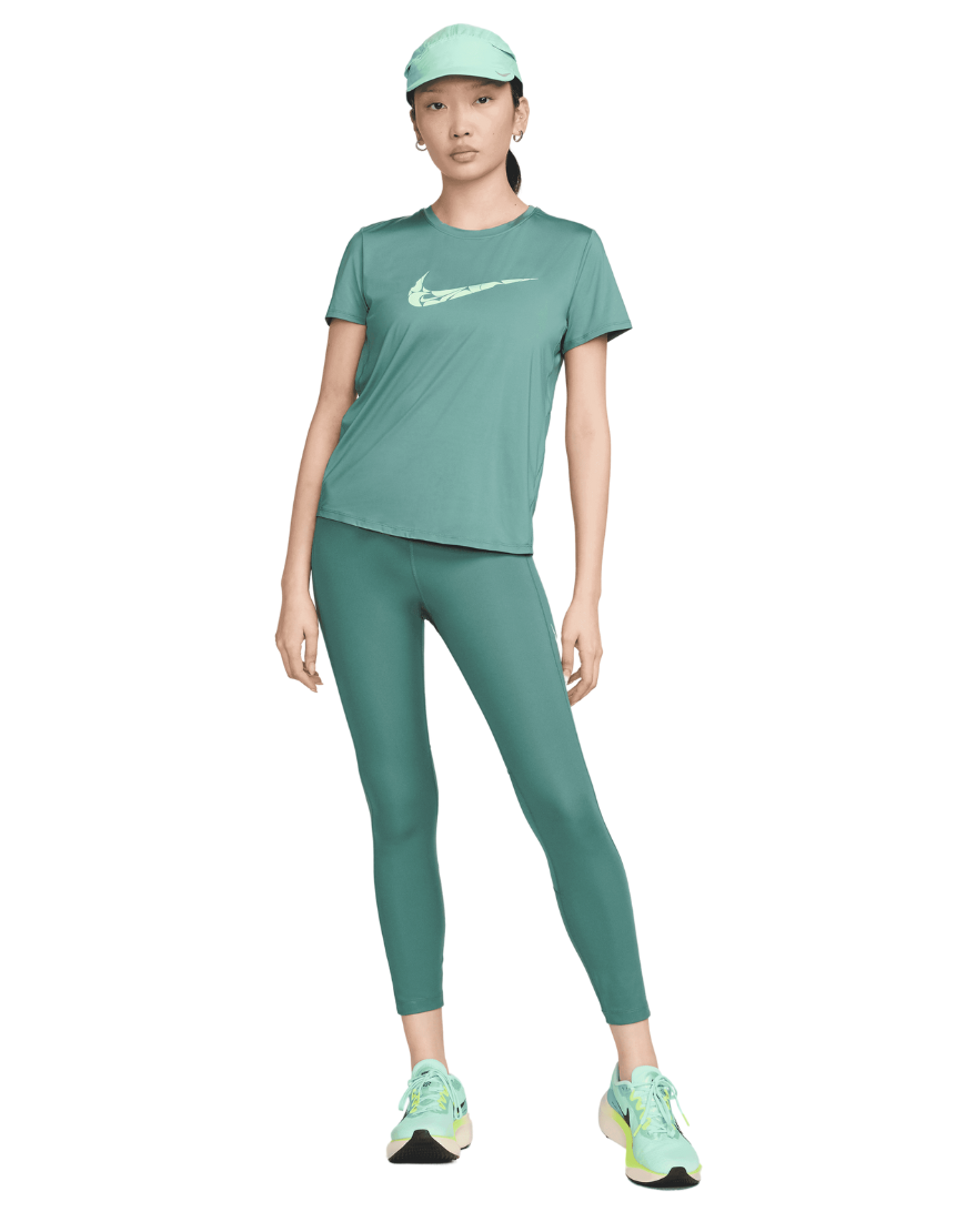 Top Seller Women's One Swoosh Dri-FIT Short-Sleeve Running Top :Bicoastal | Vapor Green