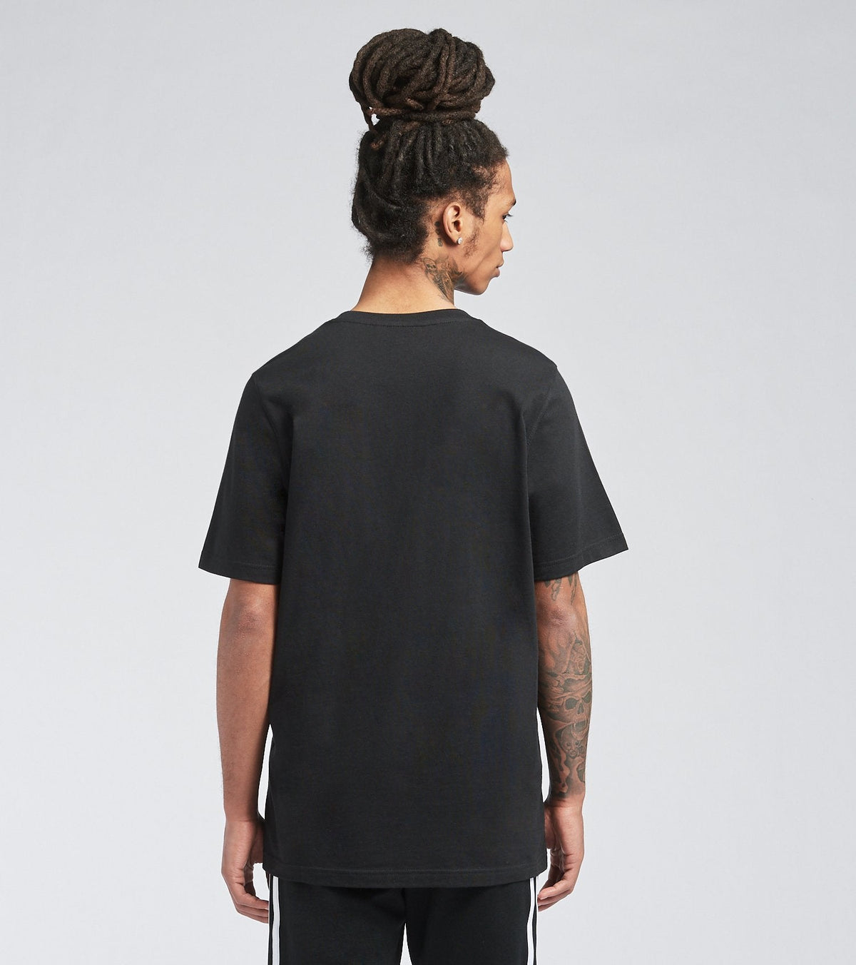 New Arrival Adidas Original 3-TREFOIL T-SHIRT TEE Men - BLACK WHITE