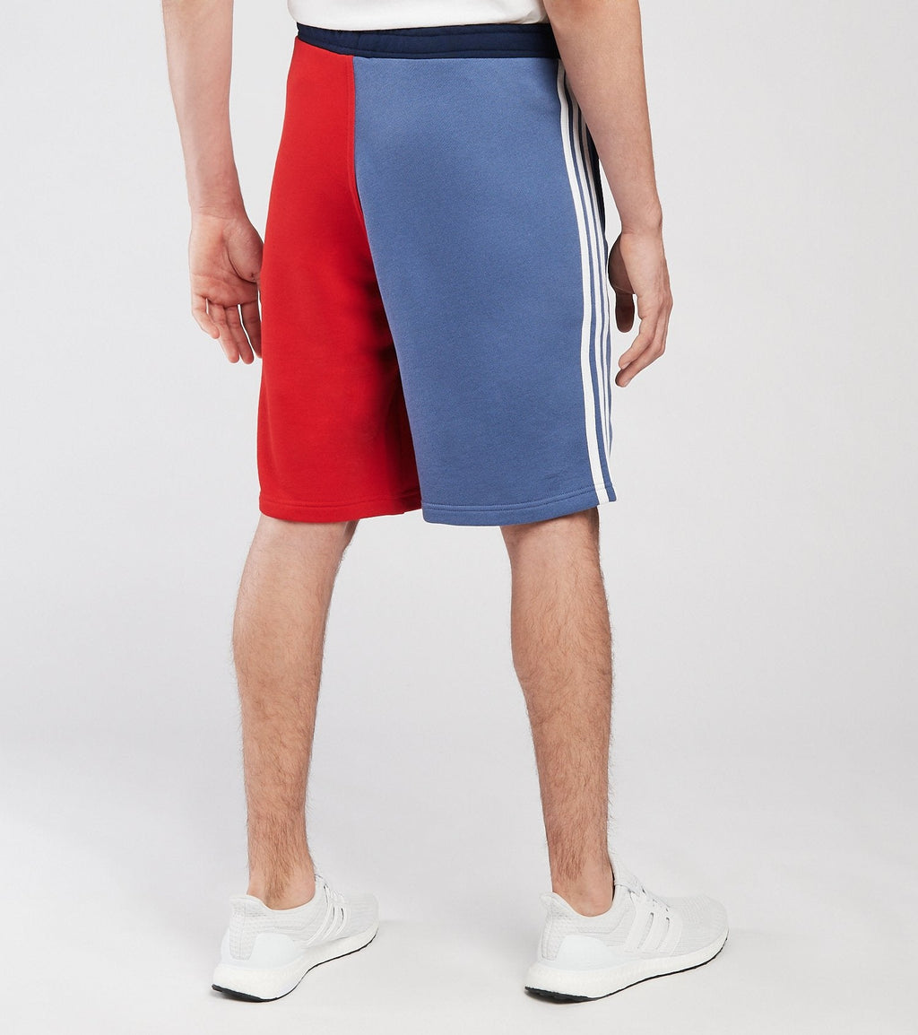 New Arrival Adidas Original 3 STRIPE SHORT Men -SCARLET/CREW BLUE