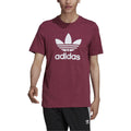 New Arrival Adidas Original 3-TREFOIL T-SHIRT TEE Men -VICTORY CRIMSON/WHITE