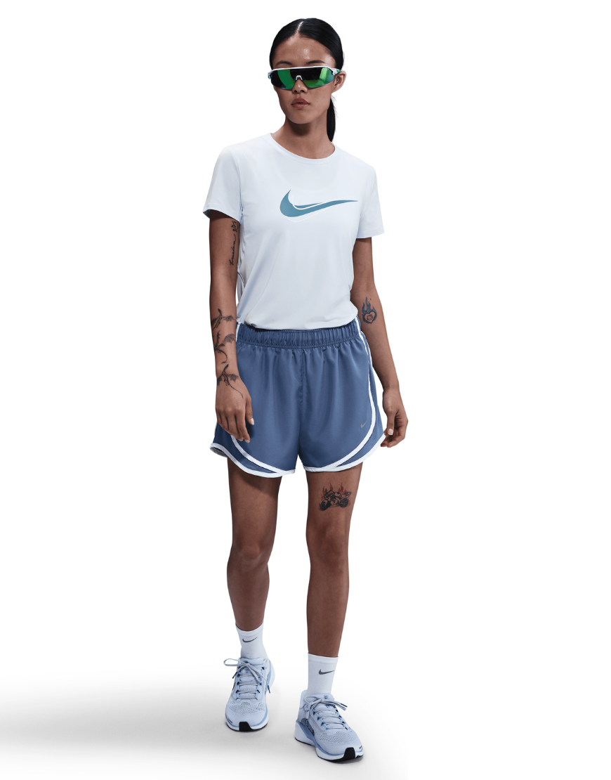 Top Seller Women's One Swoosh Dri-FIT Short-Sleeve Running Top :Blue Tint