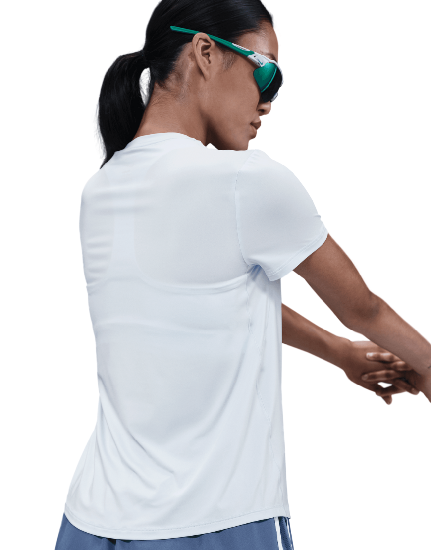 Top Seller Women's One Swoosh Dri-FIT Short-Sleeve Running Top :Blue Tint