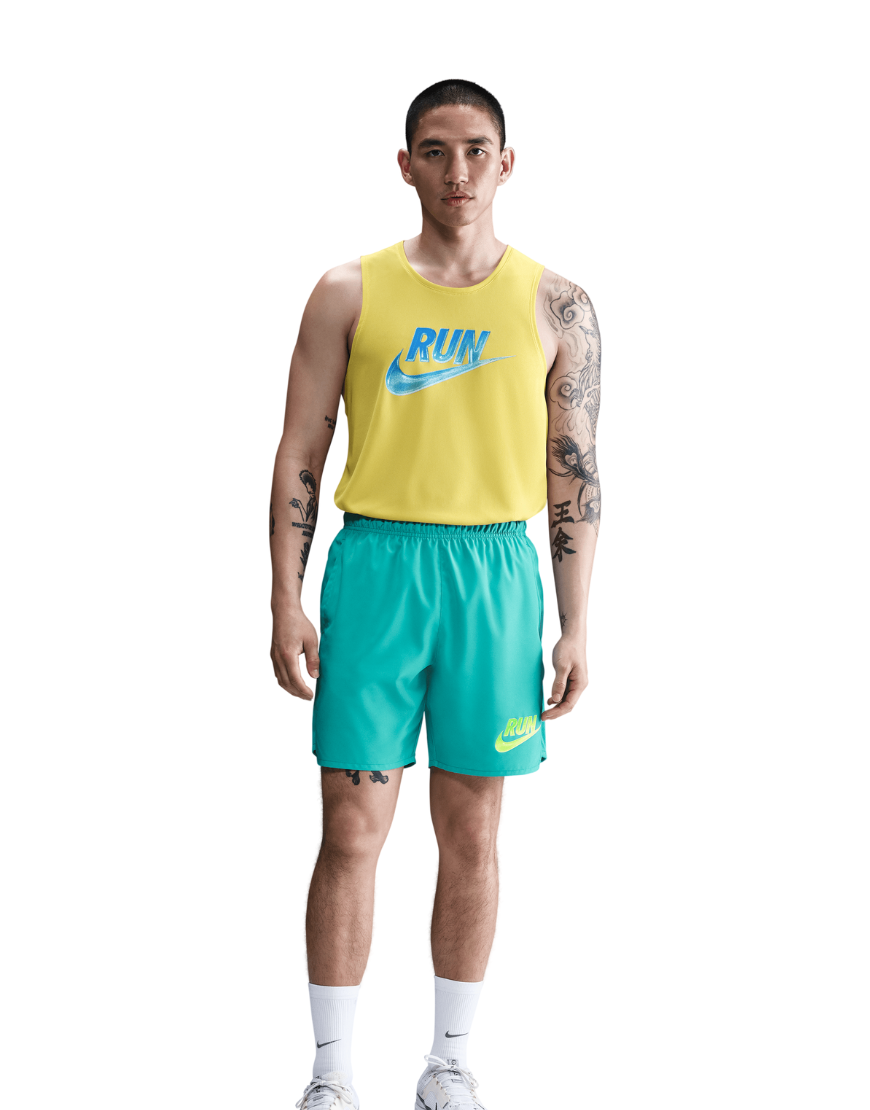 Top Seller Men's Dri-FIT 7" Unlined Challenger Run Energy Shorts :Dusty Cactus