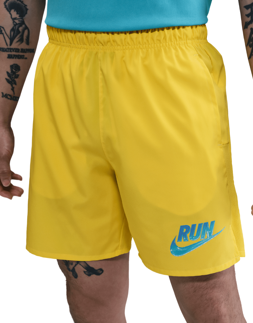 Top Seller Men's Challenger Run Energy Dri-FIT 7" Unlined Running Shorts :Lightening | Glacier Blue