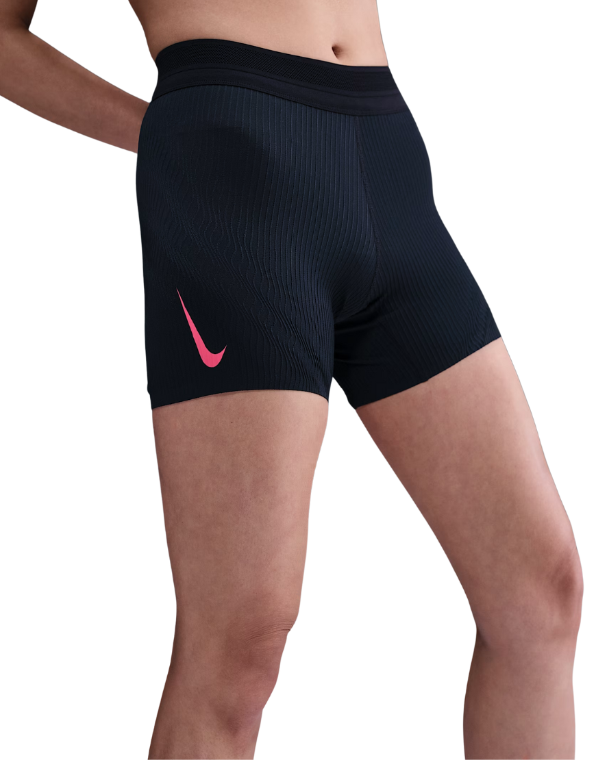 Top Seller Women's Dri-FIT AeroSwift Running Shorts: Black/Aster Pink/Green Shock