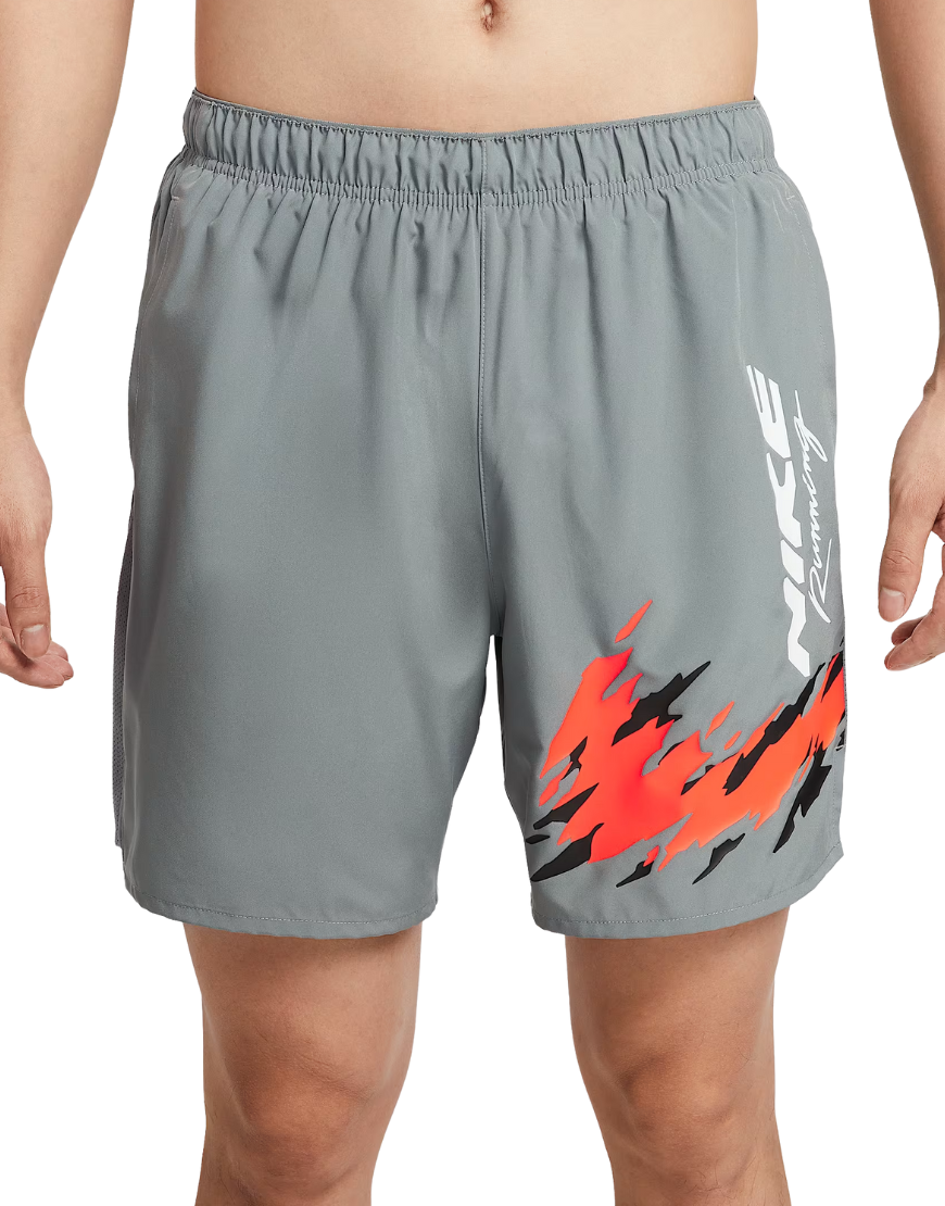 Top Seller Men's Challenger Dri-FIT 7" Brief-Lined Running Shorts :Grey