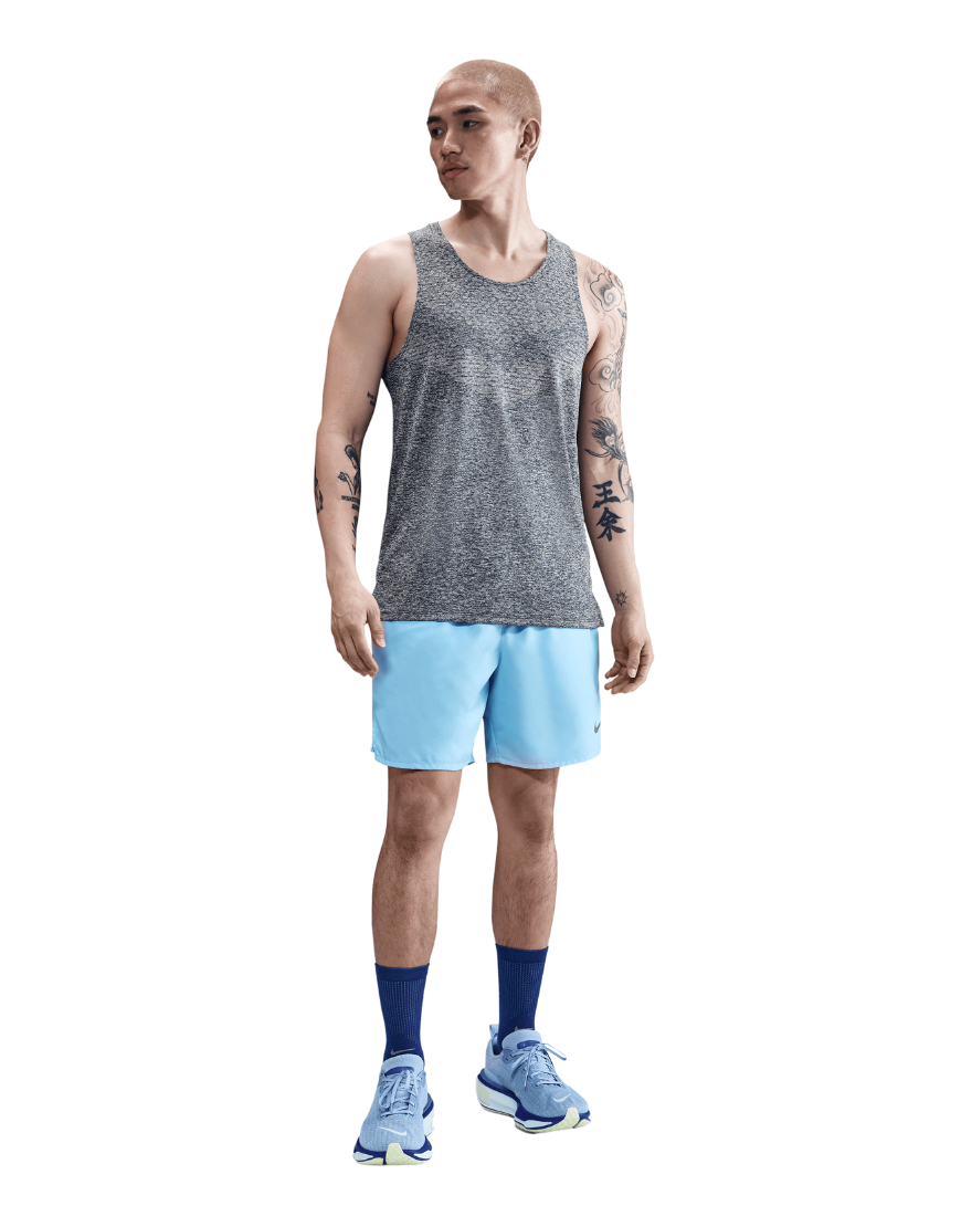 Top Seller Men's Dri-FIT ADV Running Tank Top :Thunder Blue | Reflective Silver