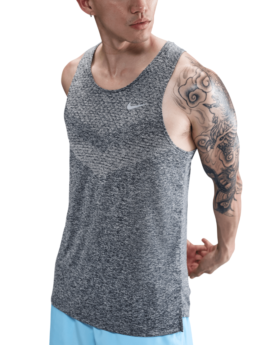 Top Seller Men's Dri-FIT ADV Running Tank Top :Thunder Blue | Reflective Silver