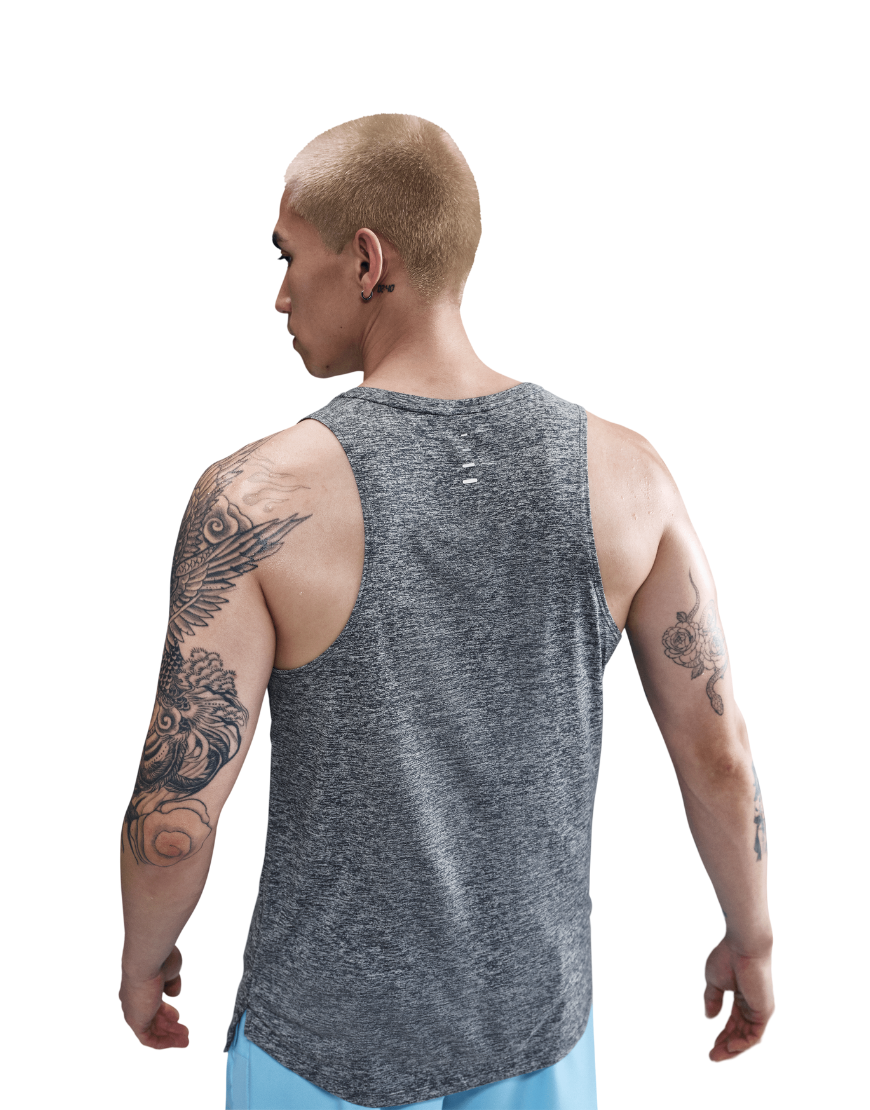 Top Seller Men's Dri-FIT ADV Running Tank Top :Thunder Blue | Reflective Silver