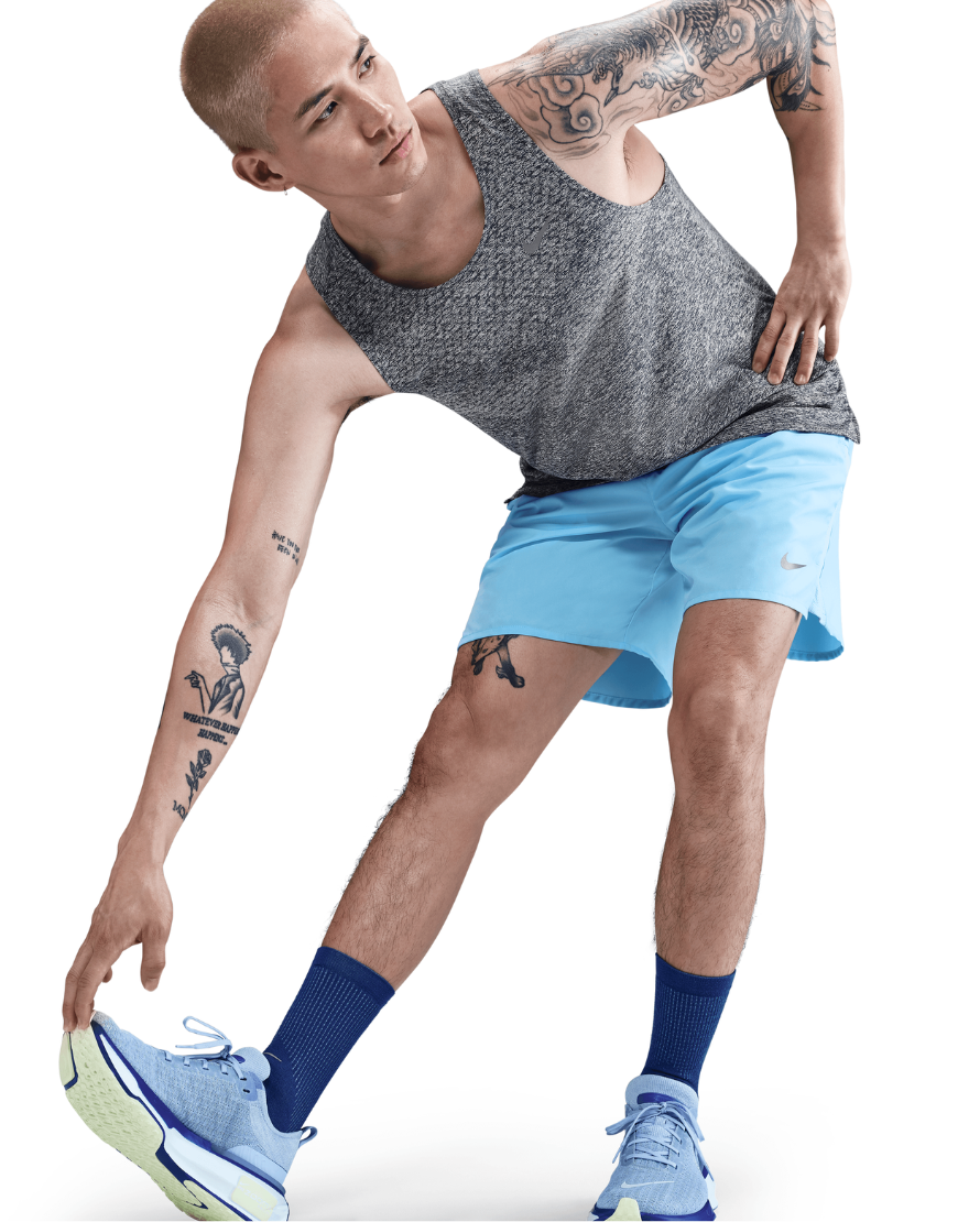 Top Seller Men's Dri-FIT ADV Running Tank Top :Thunder Blue | Reflective Silver