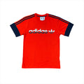New Arrival Adidas Original 3 STRIPE SPLIT -SHIRT TEE Men - RED /LEGEND INK