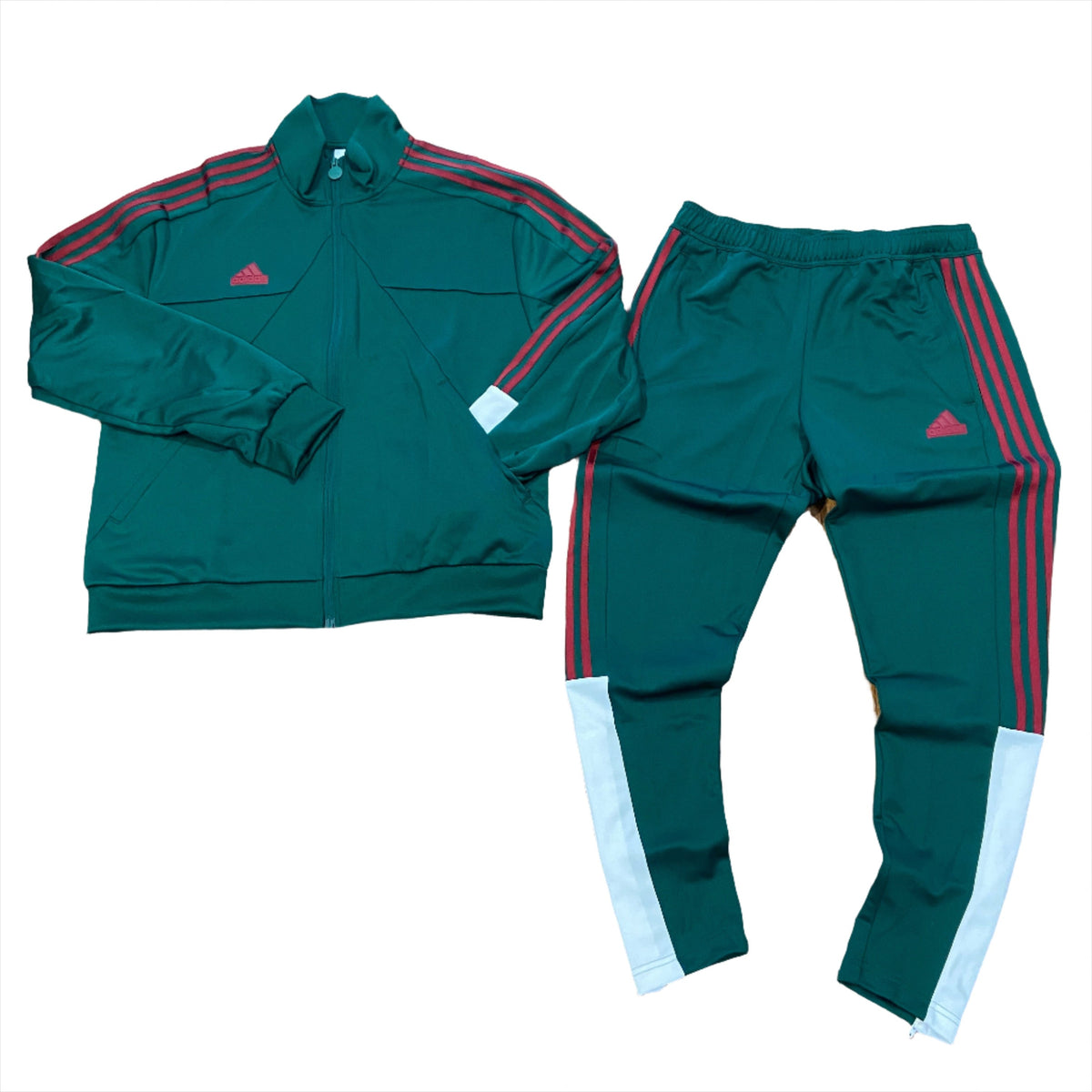 New Arrival Adidas Original M TIRO NTPK TT TRACKSUITS Men -DARK GREEN /CLOWHI/CBURGUNDY
