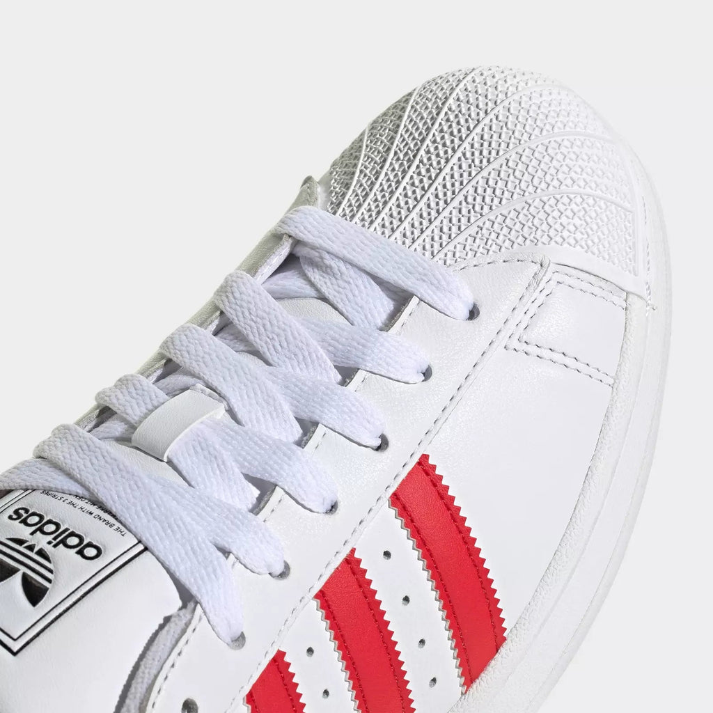 New Arrival Adidas Original SUPERSTAR II Men -WHITE /BETSCARLET/BLACK